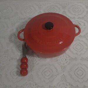 Gourmet du Village Dip Baker 2-Piece Ceramic Caquelon with Dip Mix New in Box